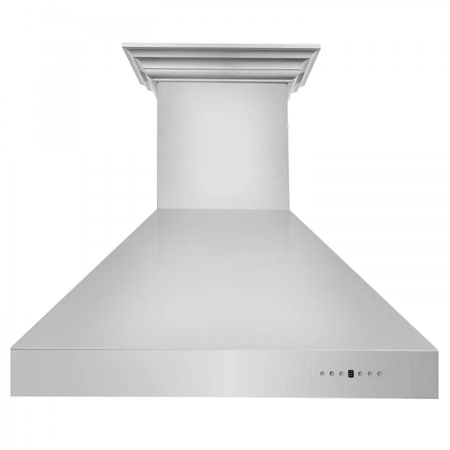 ZLINE 60" Professional Wall Range Hood, Built-in CrownSound® Bluetooth Speakers, 667CRN-BT-60 by Farmhouse Kitchen and Bath
