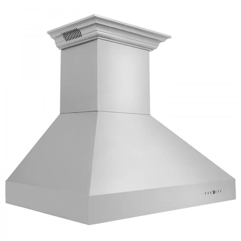 ZLINE 60" Professional Wall Range Hood, Built-in CrownSound® Bluetooth Speakers, 667CRN-BT-60 by Farmhouse Kitchen and Bath