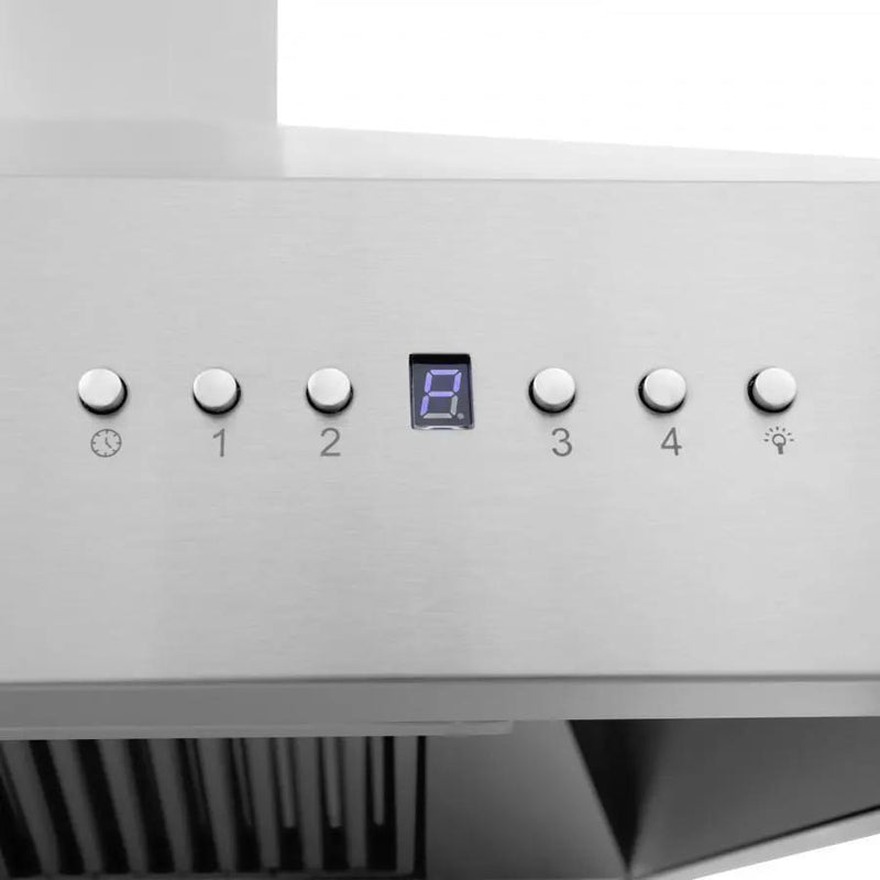 ZLINE 60" Professional Wall Range Hood, Built-in CrownSound Bluetooth Speakers, 697CRN-BT-60 by Farmhouse Kitchen and Bath