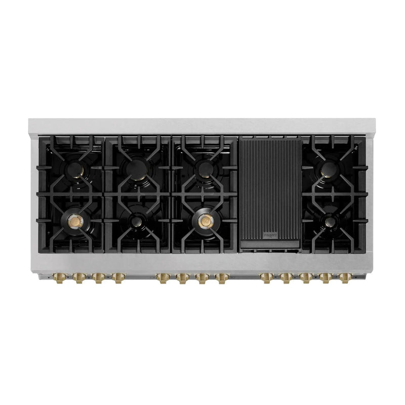 ZLINE 60"Autograph Range Dual Fuel, DuraSnow, White Door,RASZ-WM-60-CB by Farmhouse Kitchen and Bath