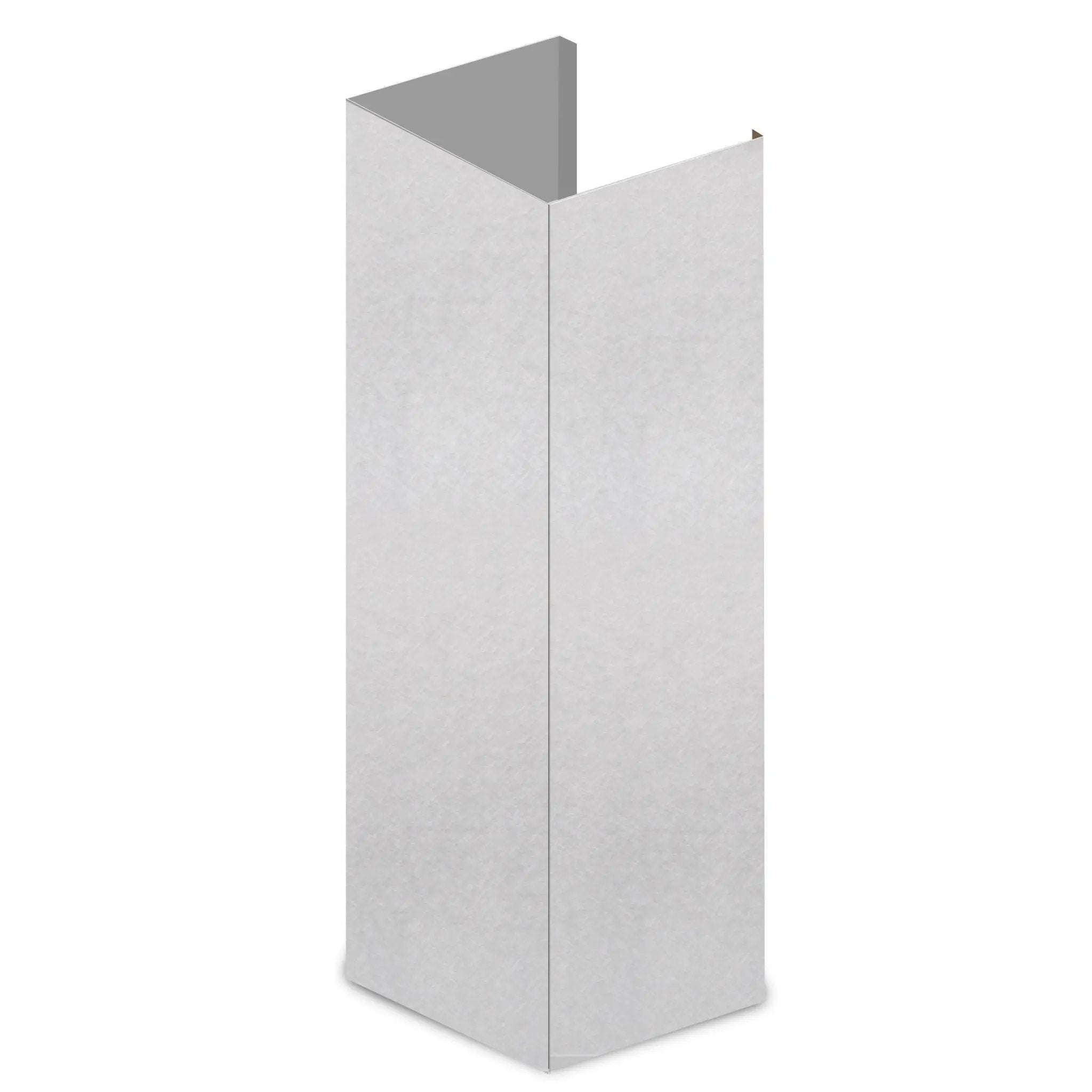 ZLINE 61 In. Snow Finished Stainless Steel Chimney Extension For Ceilings Up To 12.5 Ft. (8KN4S-E) by Farmhouse Kitchen and Bath