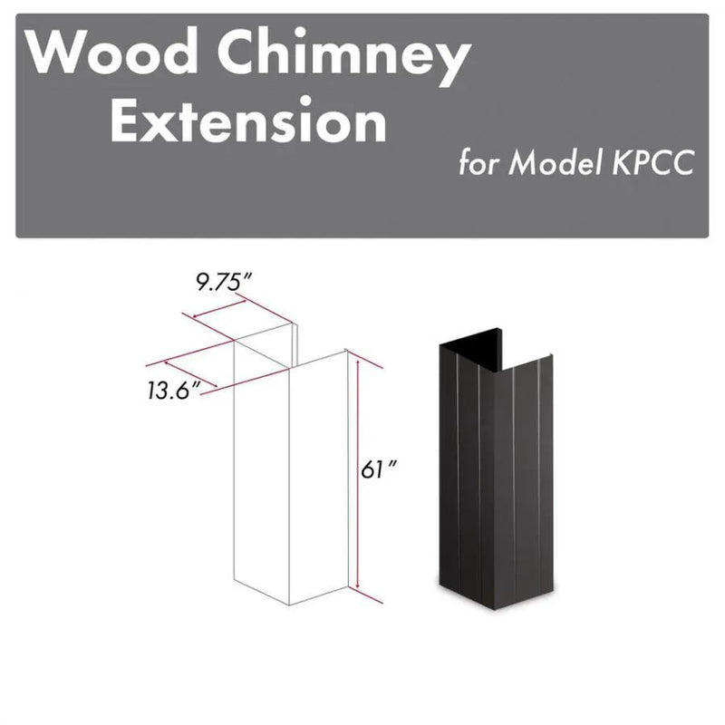 ZLINE 61" Wooden Chimney Extension for Ceilings up to 12', KPCC-E by Farmhouse Kitchen and Bath