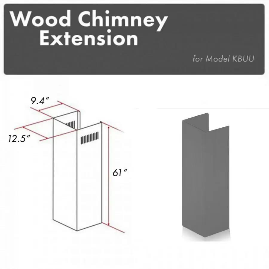 ZLINE 61" Wooden Chimney Extension for Ceilings up to 12.5', KBUU-E by Farmhouse Kitchen and Bath