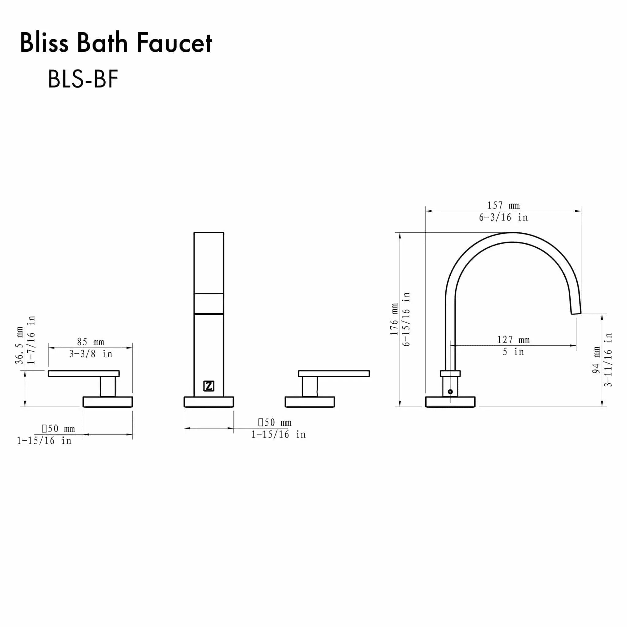 ZLINE Bliss Bath Faucet , BLS-BF-PG by Farmhouse Kitchen and Bath