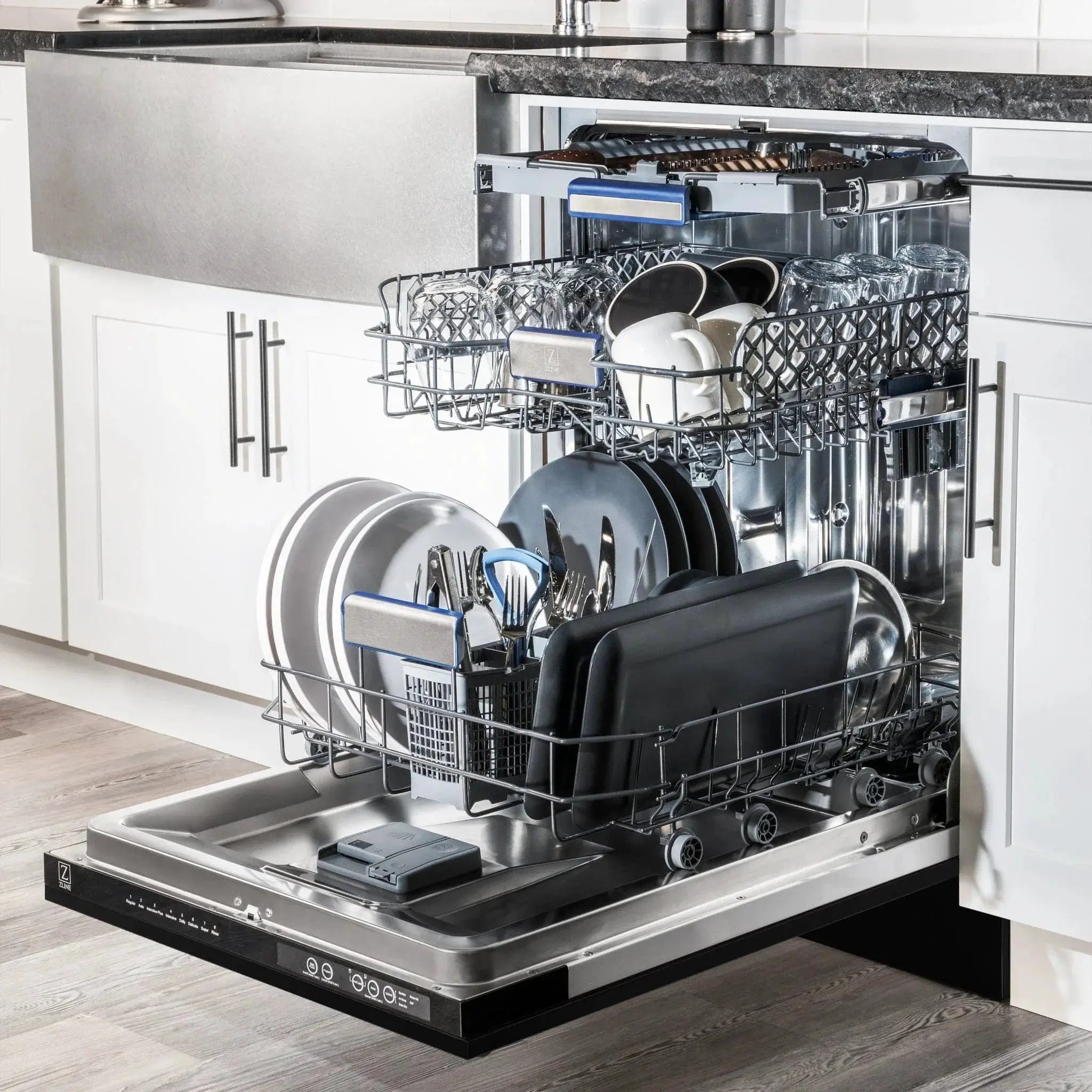ZLINE Autograph 18" Dishwasher Black Stainless, Bronze, DWVZ-BS-18-CB by Farmhouse Kitchen and Bath