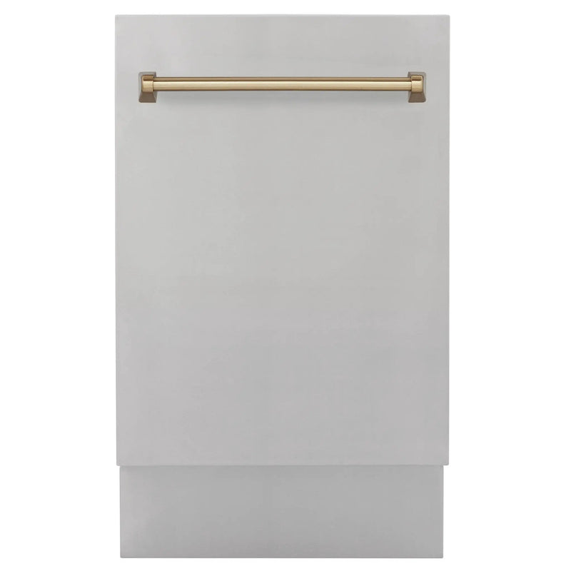 ZLINE Autograph 18" Dishwasher Stainless Door, Gold DWVZ-304-18-CB by Farmhouse Kitchen and Bath