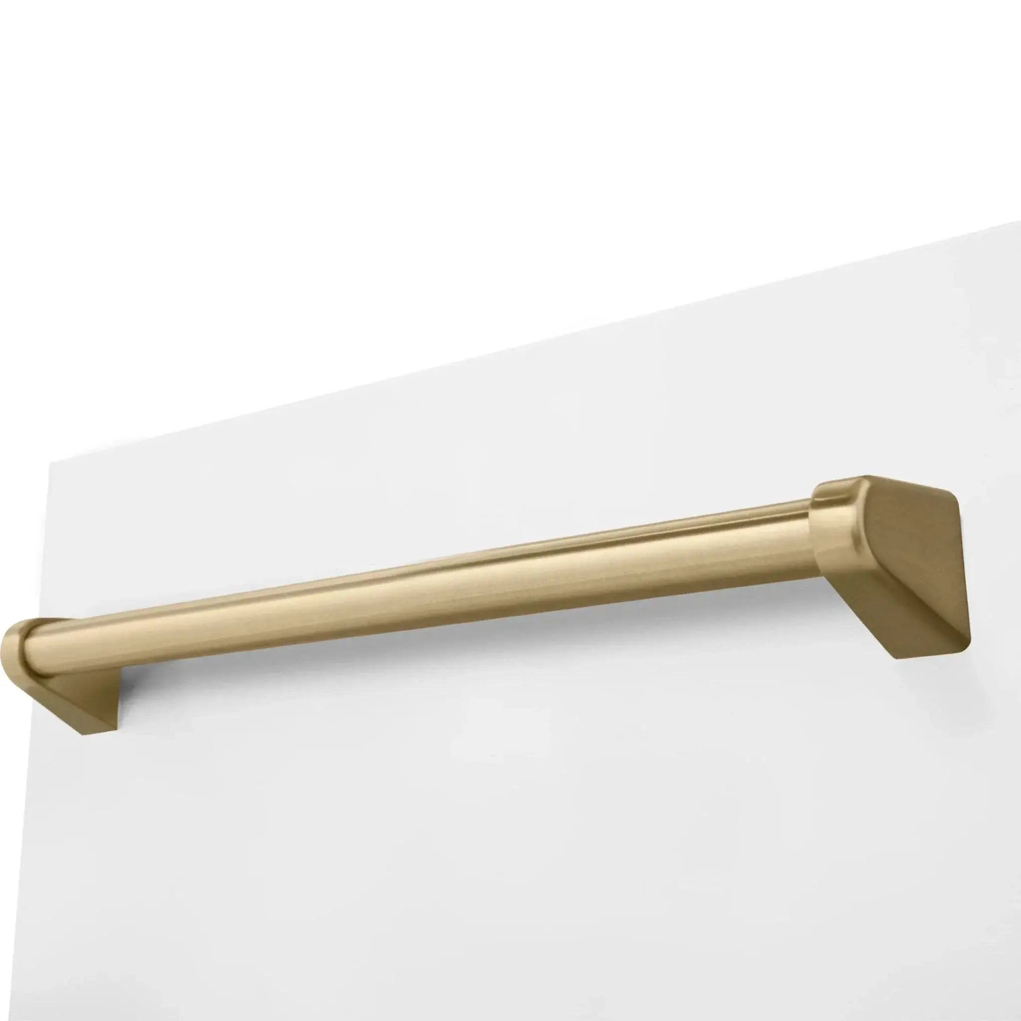 ZLINE Autograph 18" Dishwasher White Door, Bronze Handle DWVZ-WM-18-CB by Farmhouse Kitchen and Bath