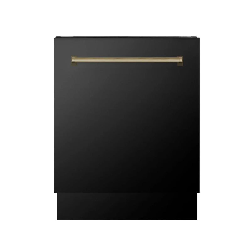 ZLINE Autograph 24" Dishwasher Black Stainless, DWVZ-BS-24-CB by Farmhouse Kitchen and Bath