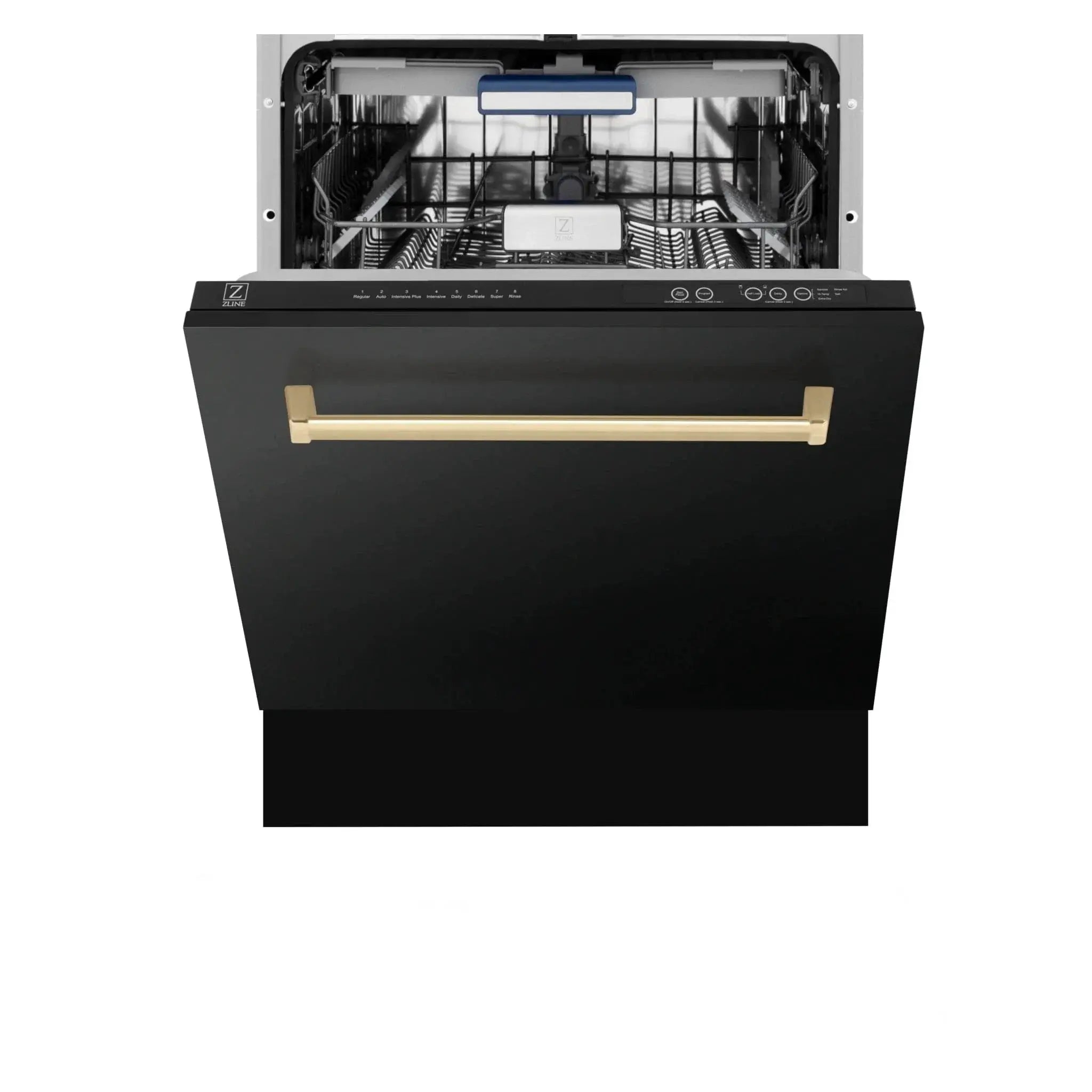 ZLINE Autograph 24" Dishwasher Black Stainless, DWVZ-BS-24-CB by Farmhouse Kitchen and Bath