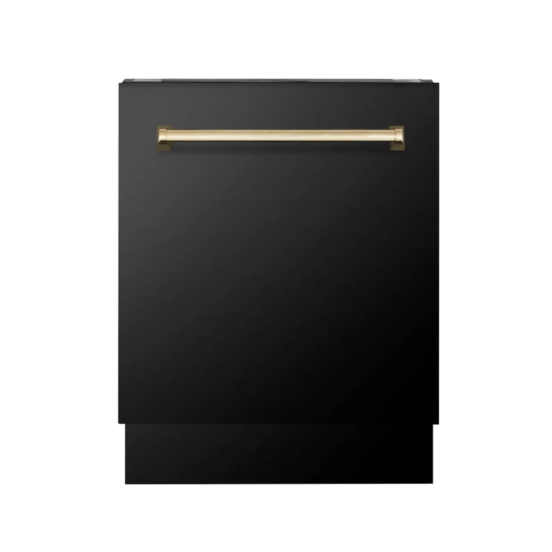ZLINE Autograph 24" Dishwasher Black Stainless, DWVZ-BS-24-G by Farmhouse Kitchen and Bath