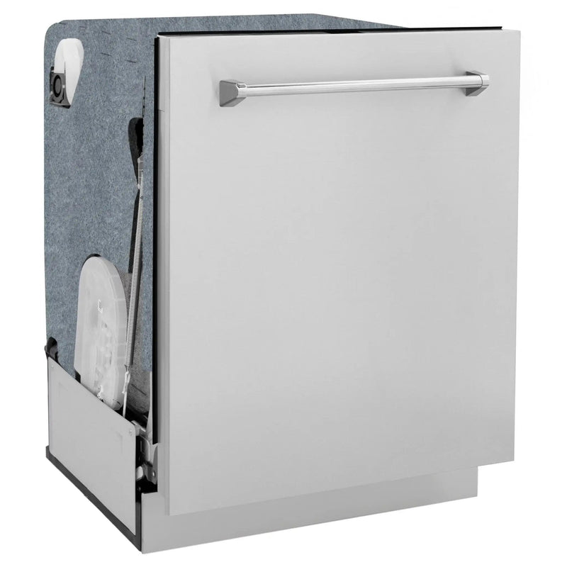ZLINE Autograph 24" Stainless, Door & Handle Dishwasher, DWMT-304-24 by Farmhouse Kitchen and Bath