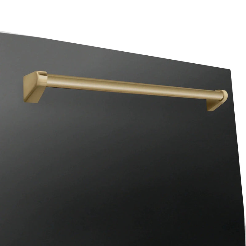 ZLINE Autograph Edition 24" Dishwasher Black Stainless, DWMTZ-BS-24-CB by Farmhouse Kitchen and Bath