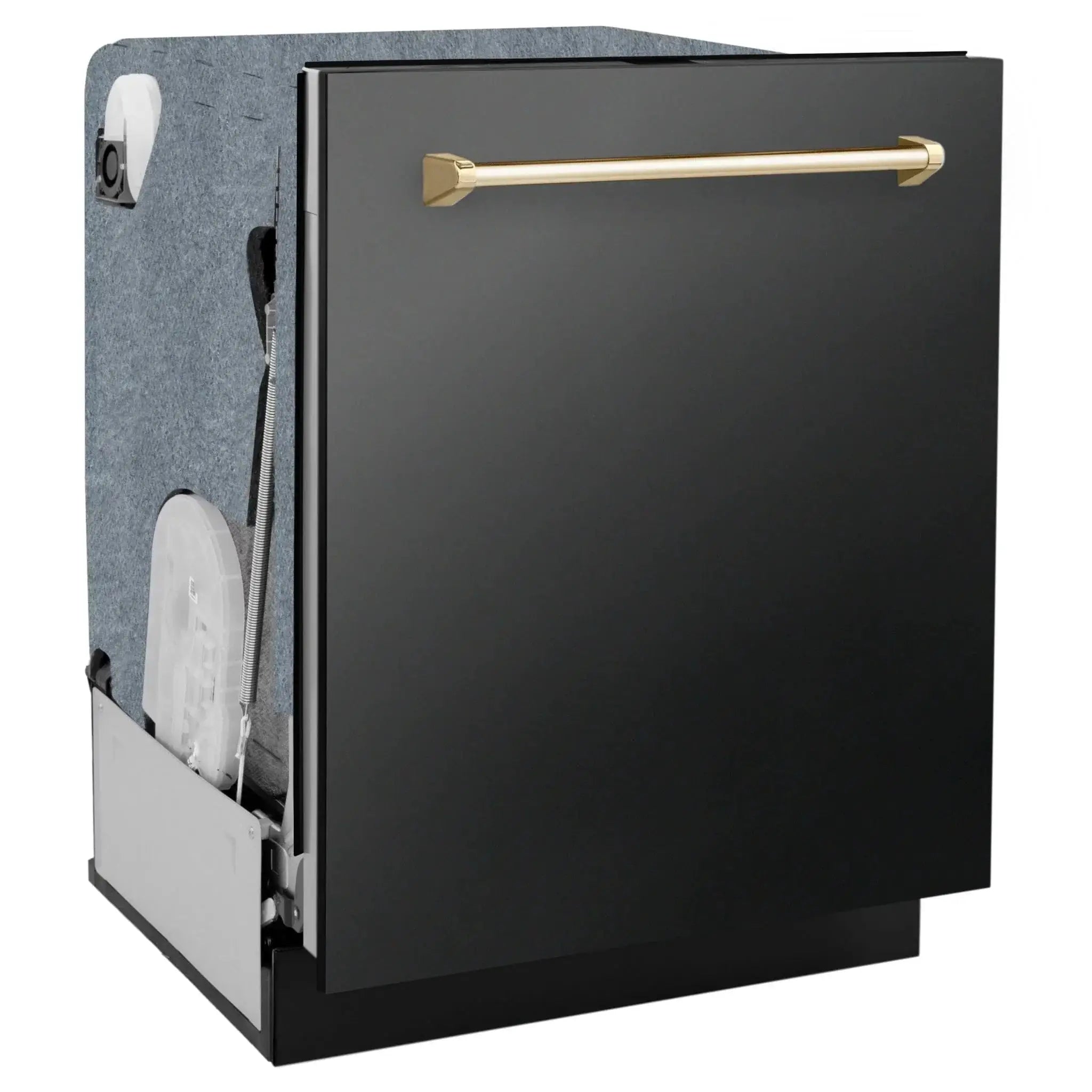 ZLINE Autograph Edition 24" Dishwasher Black Stainless, DWMTZ-BS-24-G by Farmhouse Kitchen and Bath