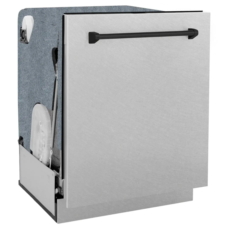 ZLINE Autograph Edition 24" Tall Tub Dishwasher DWMTZ-SN-24-MB by Farmhouse Kitchen and Bath