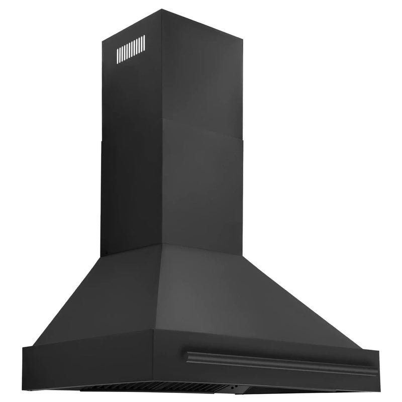 ZLINE Black Stainless Steel Range Hood with Black Stainless Steel Handle - BS655-30-BS by Farmhouse Kitchen and Bath