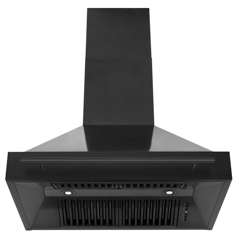 ZLINE Black Stainless Steel Range Hood with Black Stainless Steel Handle - BS655-36-BS by Farmhouse Kitchen and Bath
