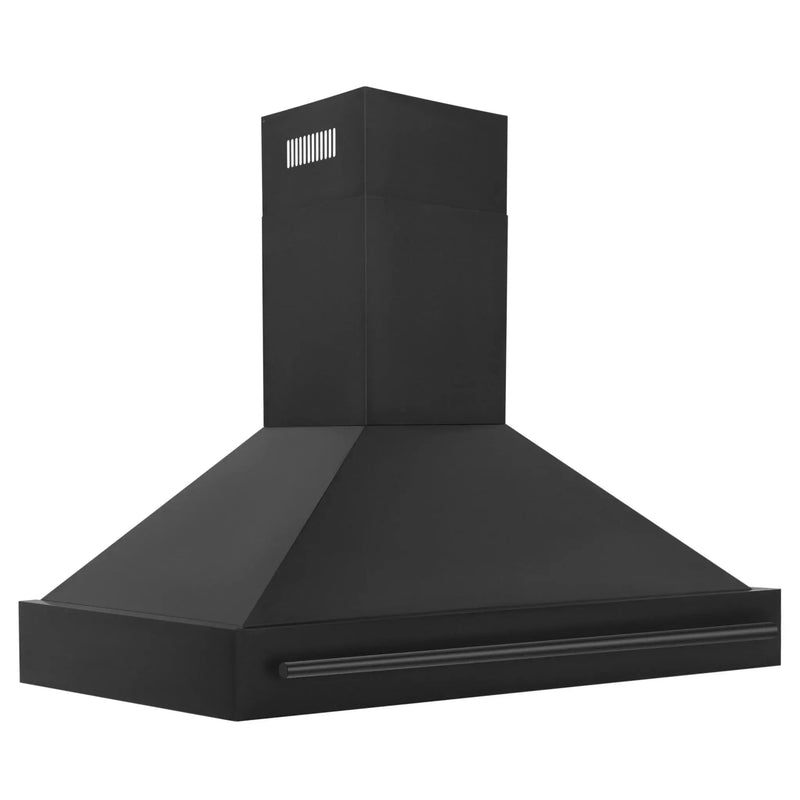 ZLINE Black Stainless Steel Range Hood with Black Stainless Steel Handle - BS655-48-BS by Farmhouse Kitchen and Bath
