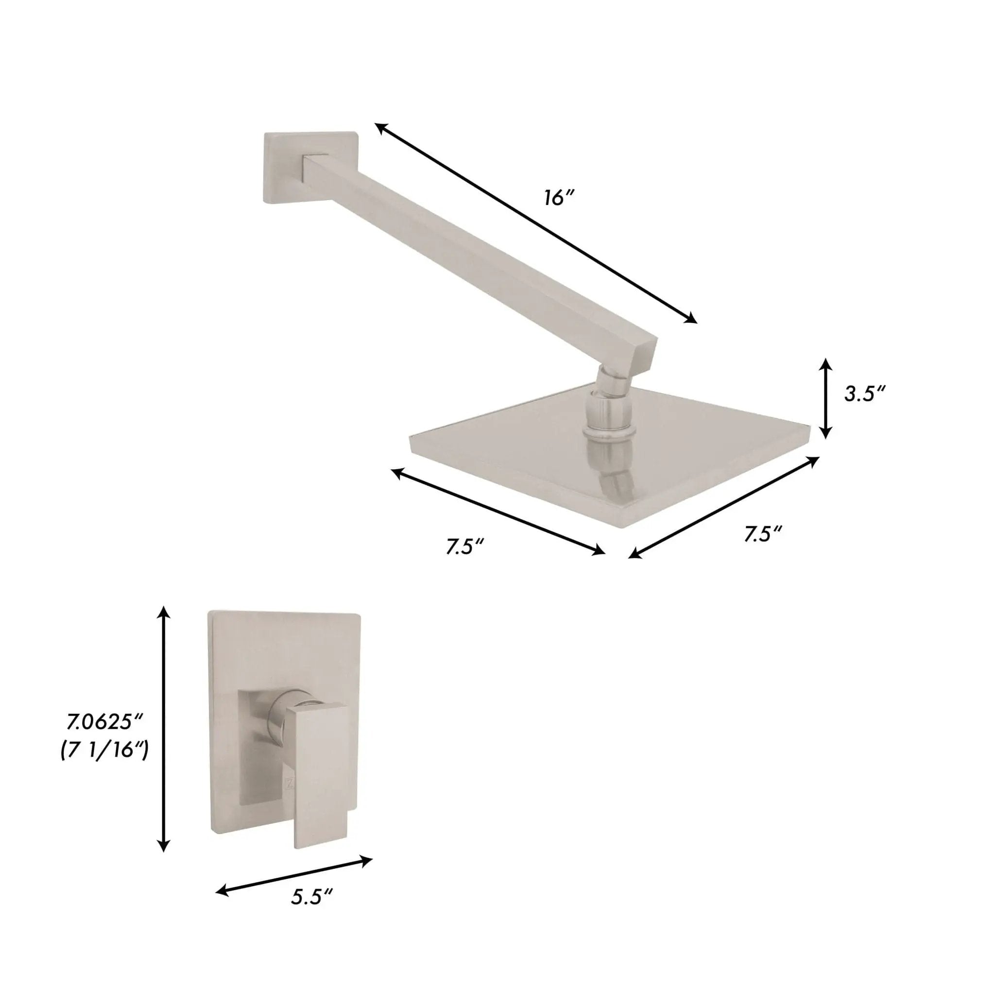 ZLINE Bliss Shower Faucet BLS-SHF-BN by Farmhouse Kitchen and Bath