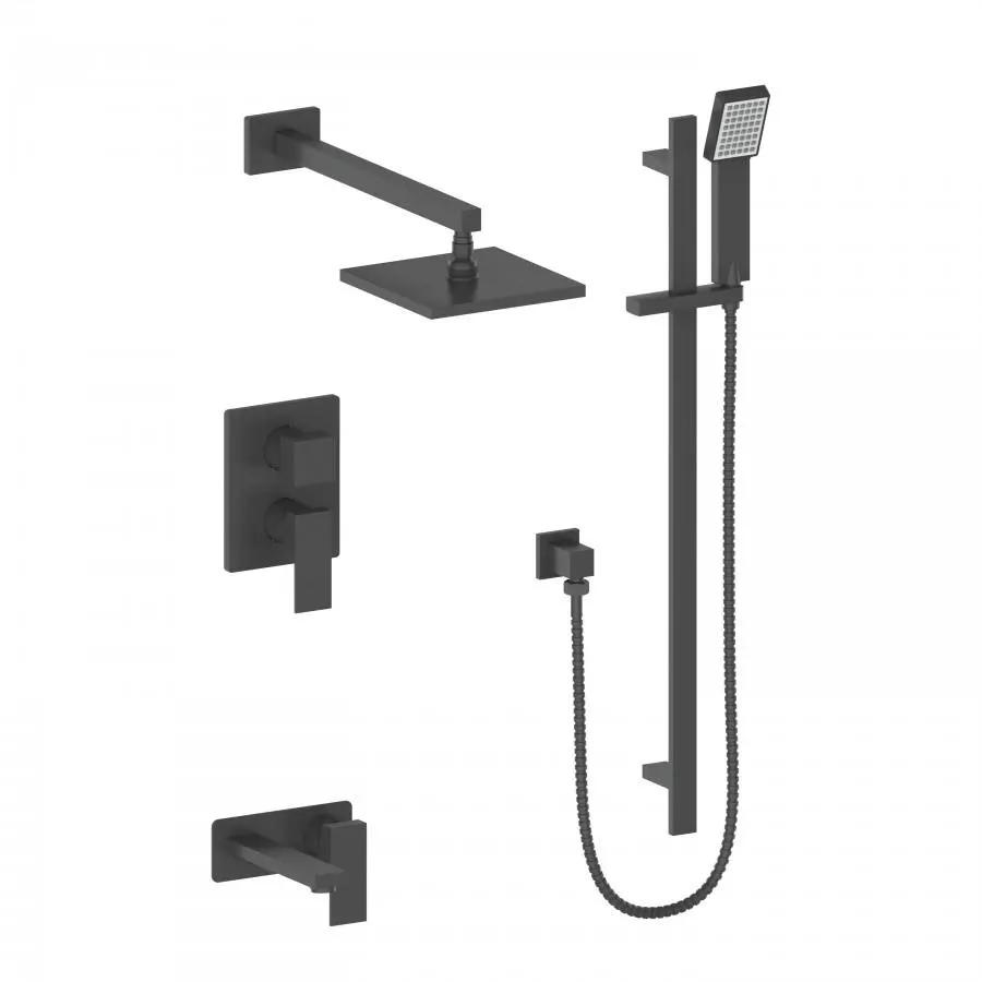 ZLINE Bliss Shower System in Electric Matte Black, BLS-SHS-MB by Farmhouse Kitchen and Bath