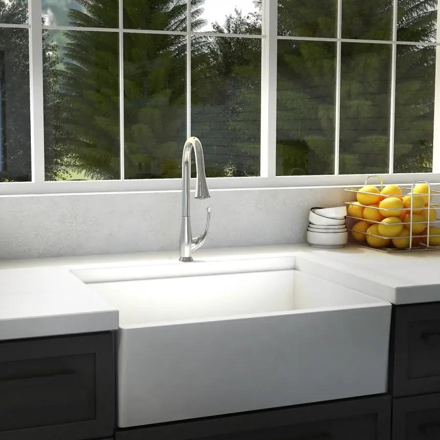 ZLINE Castor Kitchen Faucet, CAS-KF-CH by Farmhouse Kitchen and Bath