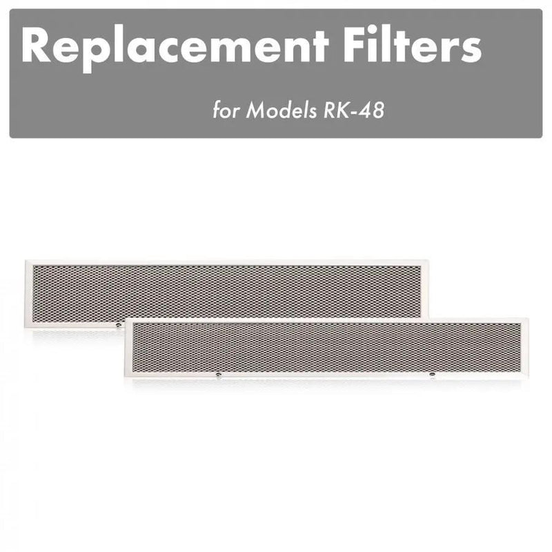 ZLINE Charcoal Filters (Set-2)-48" Under Cabinet Range Hoods, CF-RK-48 by Farmhouse Kitchen and Bath