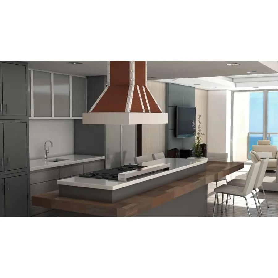 ZLINE 30" Copper Finish Island Range Hood, 655i-CSSSS-30 by Farmhouse Kitchen and Bath