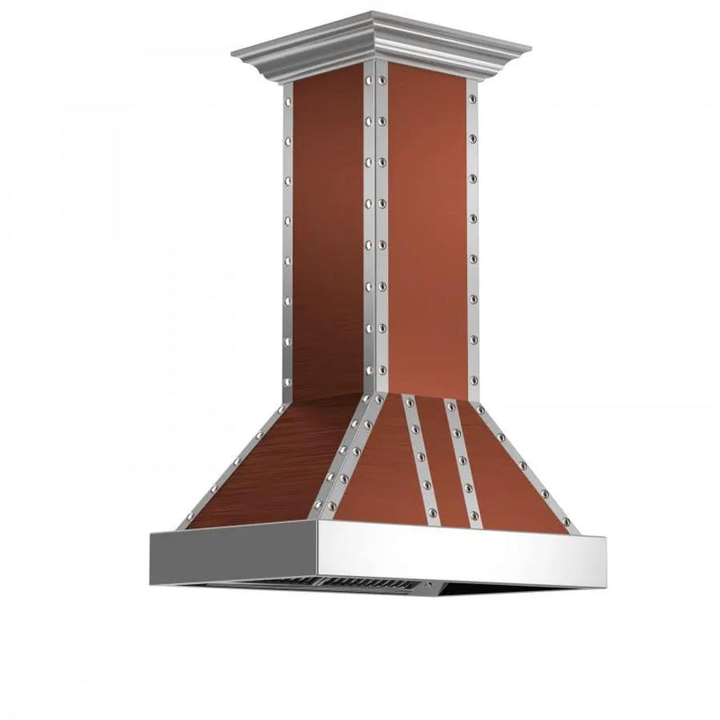 ZLINE 30" Copper Finish Island Range Hood, 655i-CSSSS-30 by Farmhouse Kitchen and Bath