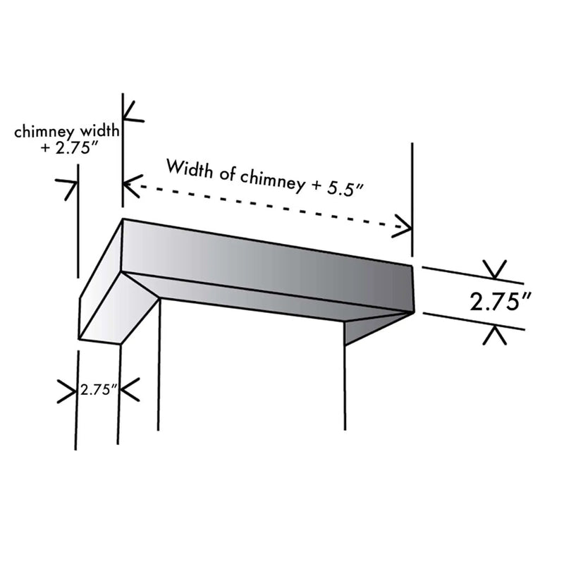 ZLINE Crown Molding #2 for Wall Range Hood, CM2-587/597/KE/KECOM-30/KZ by Farmhouse Kitchen and Bath