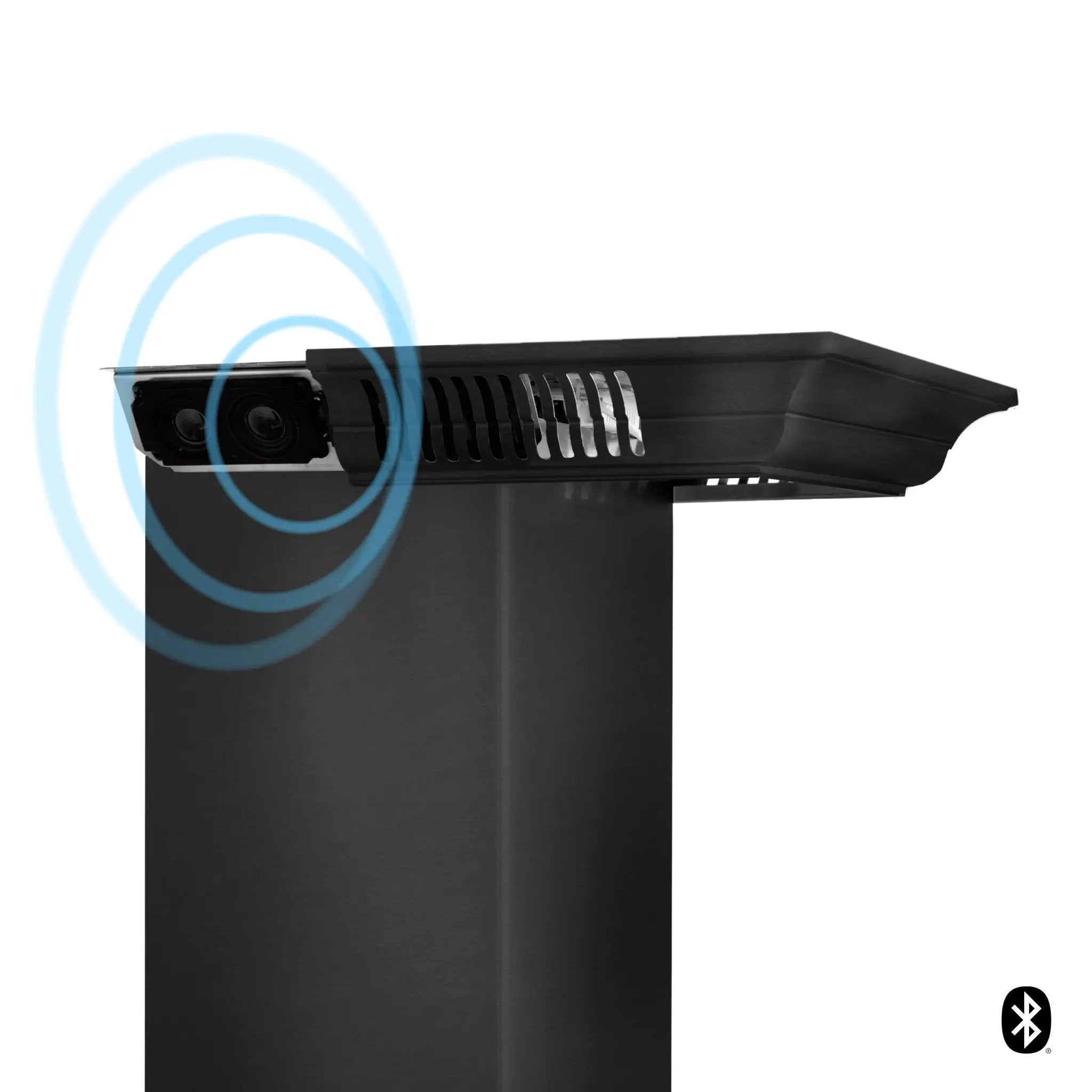 ZLINE Crown Molding Black Stainless Steel BT Speakers CM6-BT-BSKBN by Farmhouse Kitchen and Bath