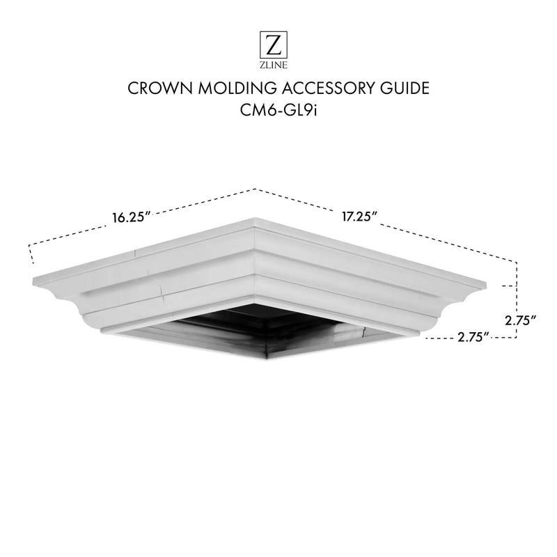 ZLINE Crown Molding Profile 5 for Island Mount Range Hood CM5-697i/KECOMi-304 by Farmhouse Kitchen and Bath
