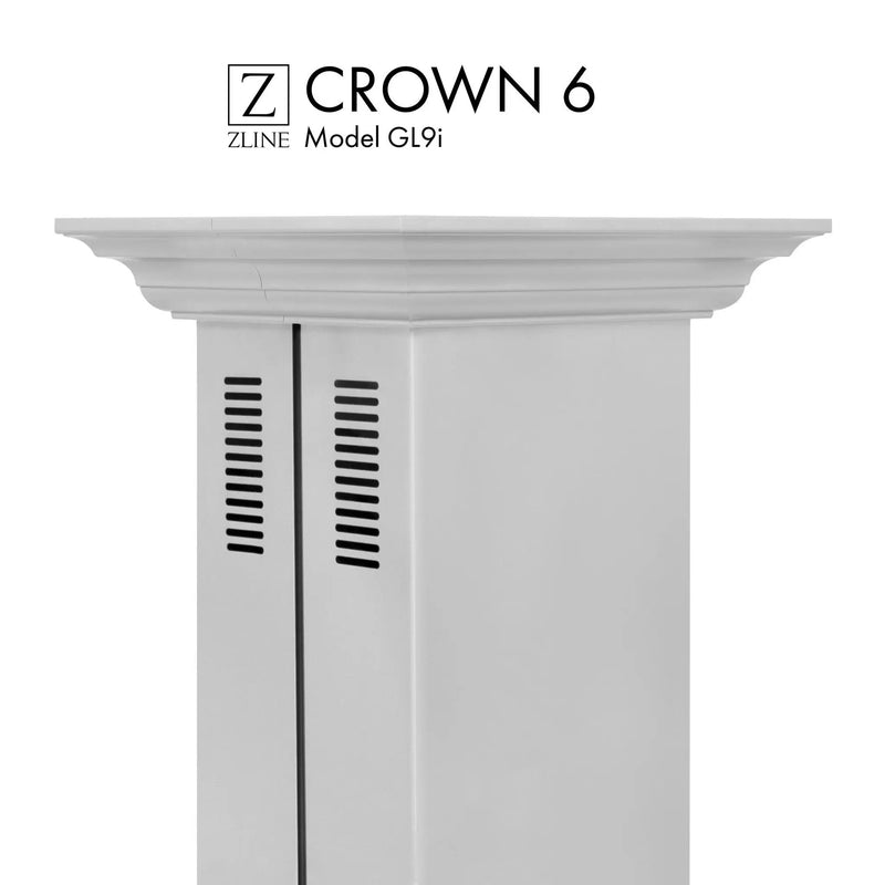ZLINE Crown Molding Profile 5 for Island Mount Range Hood CM5-697i/KECOMi-304 by Farmhouse Kitchen and Bath