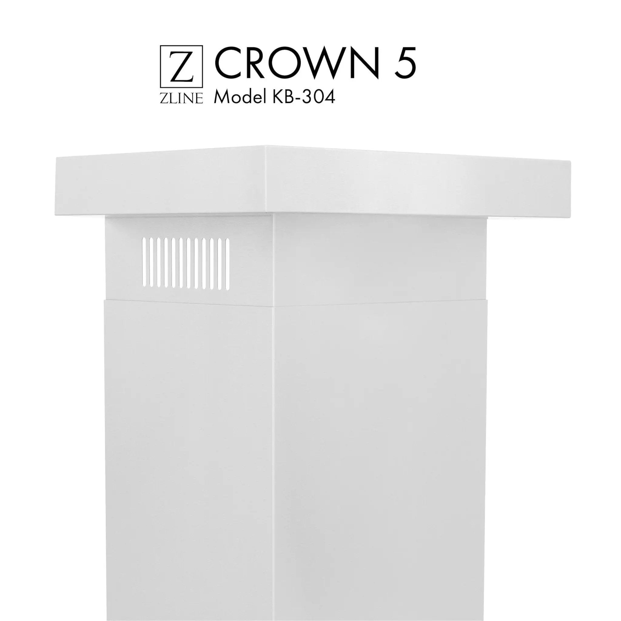 ZLINE Crown Molding Profile 5 for Wall Mount Range Hood CM5-KB-304 by Farmhouse Kitchen and Bath