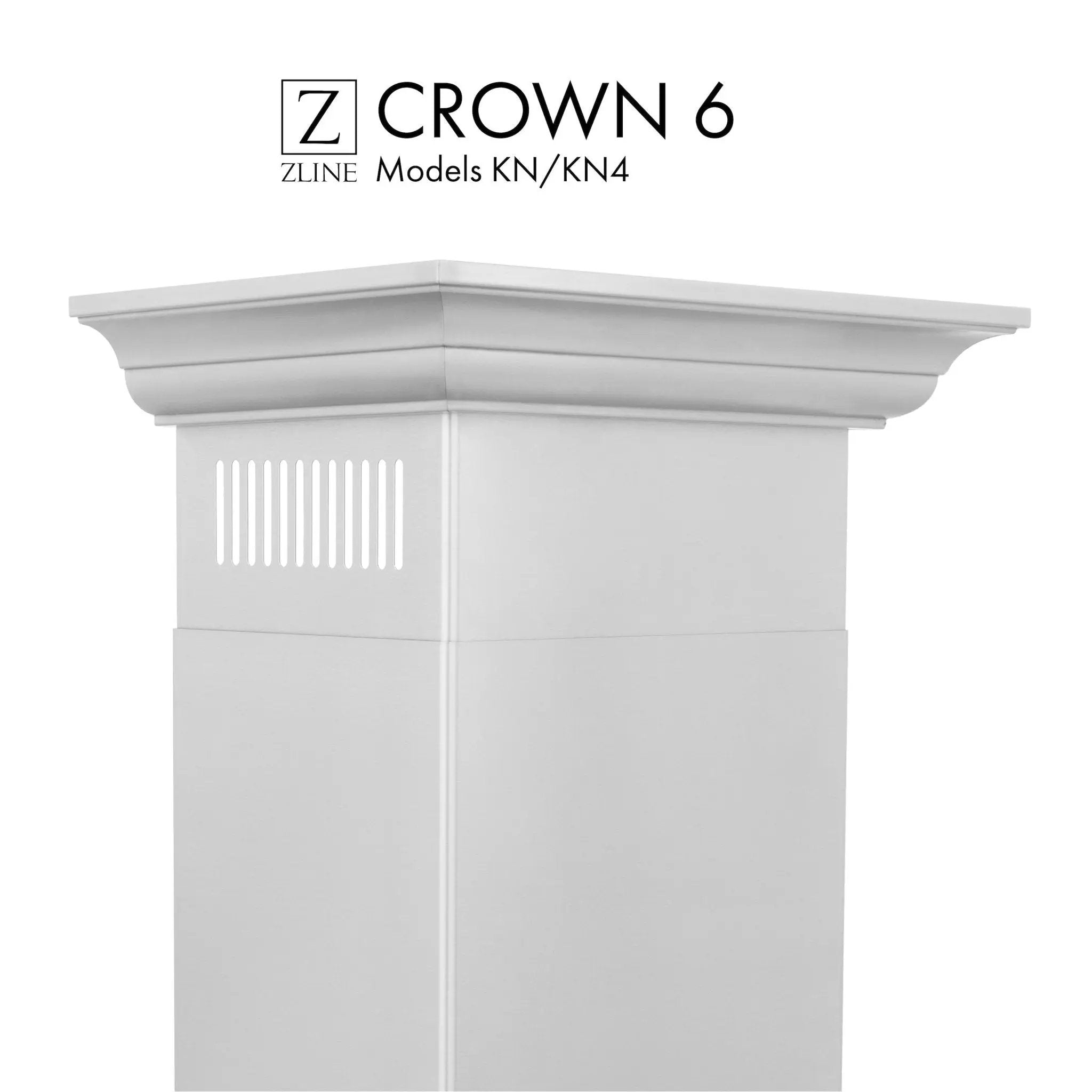ZLINE Crown Molding Profile 6 for Wall Mount Range Hood CM6-KN/KN4 by Farmhouse Kitchen and Bath