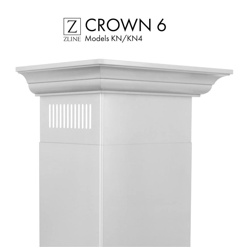 ZLINE Crown Molding Profile 6 for Wall Mount Range Hood CM6-KN/KN4 by Farmhouse Kitchen and Bath