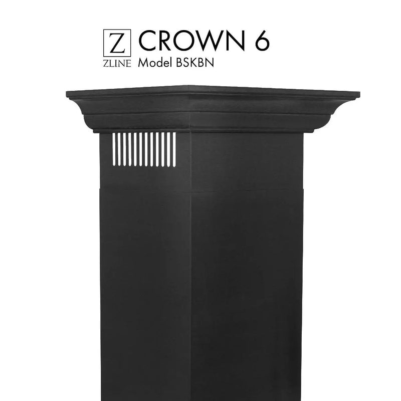 ZLINE Crown Molding Profile 6, Wall Mount Range Hood, CM6-BSKBN by Farmhouse Kitchen and Bath