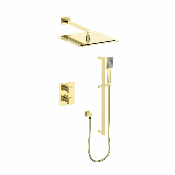 ZLINE Crystal Bay Thermostatic Shower System CBY-SHS-T2-PG
