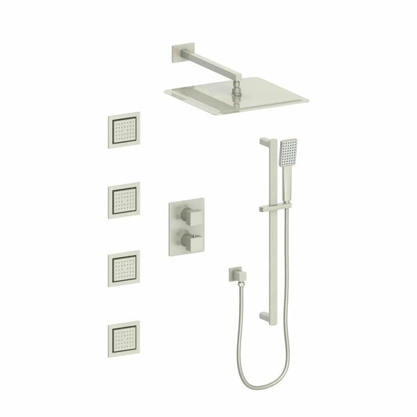 ZLINE Crystal Bay Thermostatic Shower System with Body Jets CBY-SHS-T3-BN