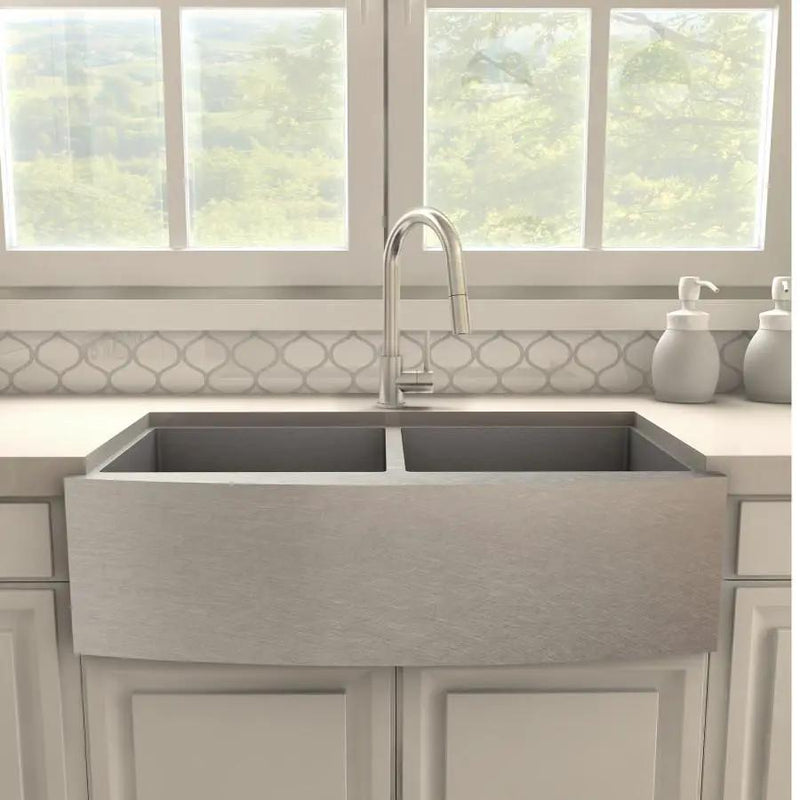 ZLINE Dante Kitchen Faucet in Brushed Nickel, DNT-KF-BN by Farmhouse Kitchen and Bath