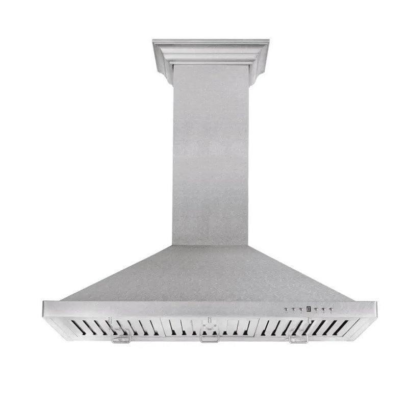ZLINE Designer Series DuraSnow® Wall Mount Range Hood 8KBS-48 by Farmhouse Kitchen and Bath
