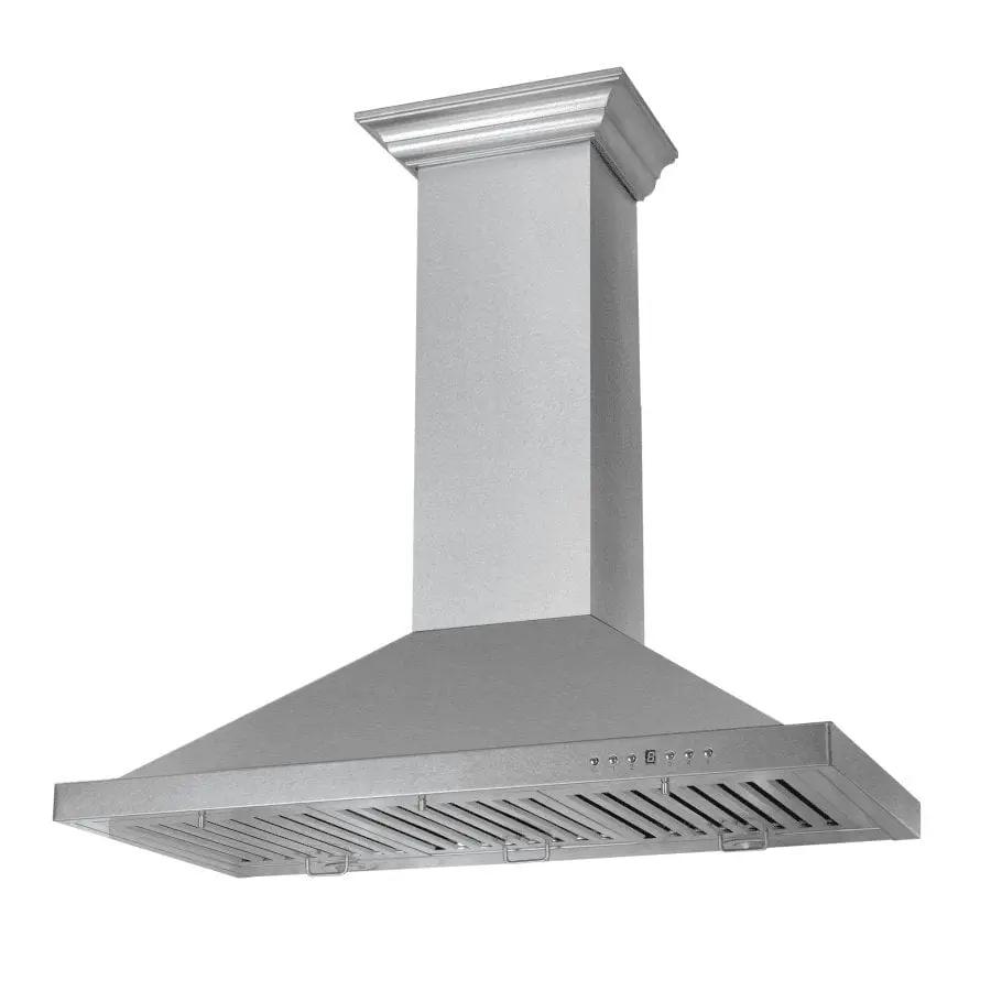 ZLINE Designer Series DuraSnow® Wall Mount Range Hood 8KBS-48 by Farmhouse Kitchen and Bath