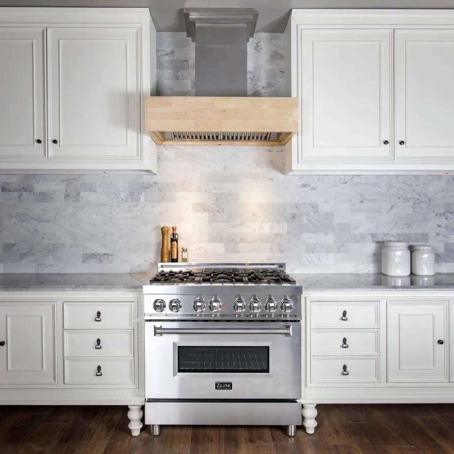 ZLINE 36" Remote Blower Wooden Wall Range Hood, 681M-RD-36 by Farmhouse Kitchen and Bath