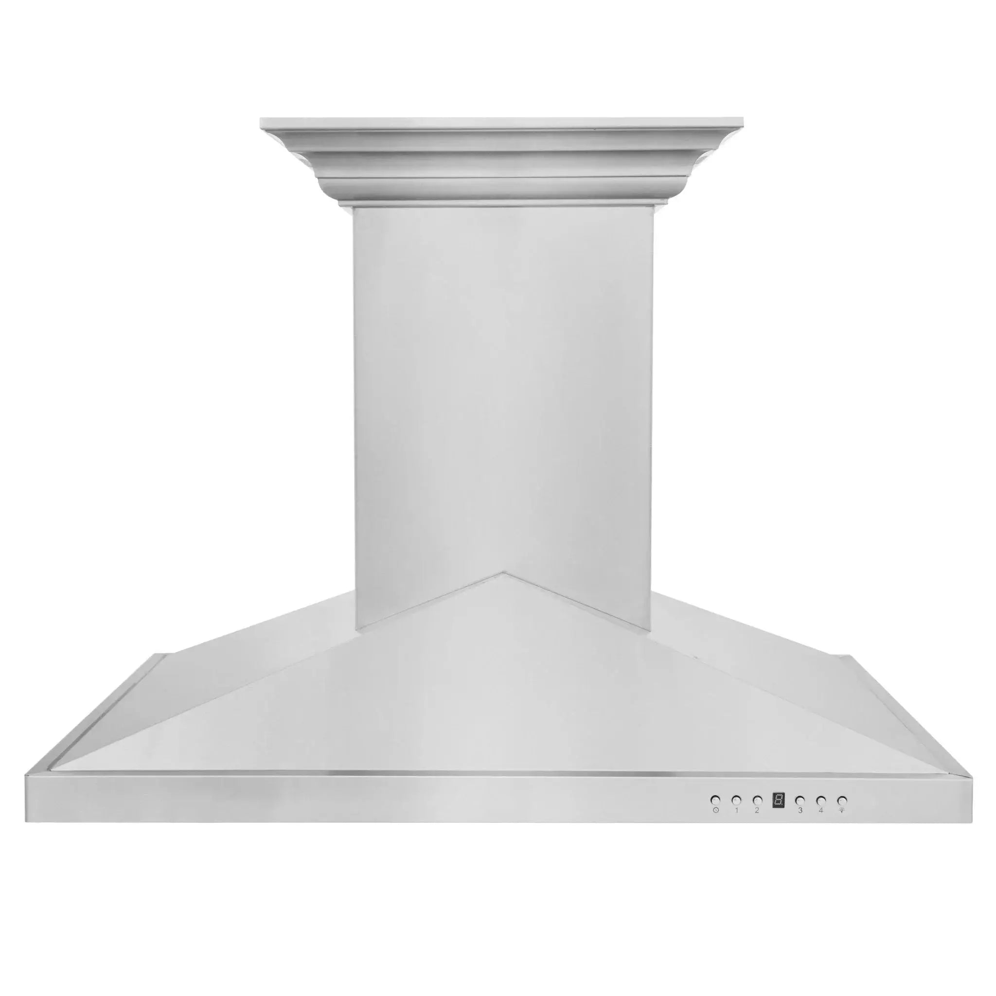 ZLINE Ducted Vent Island Mount Range Hood in Stainless Steel with Built-in ZLINE CrownSound Bluetooth Speakers GL1iCRN-BT-30 by Farmhouse Kitchen and Bath