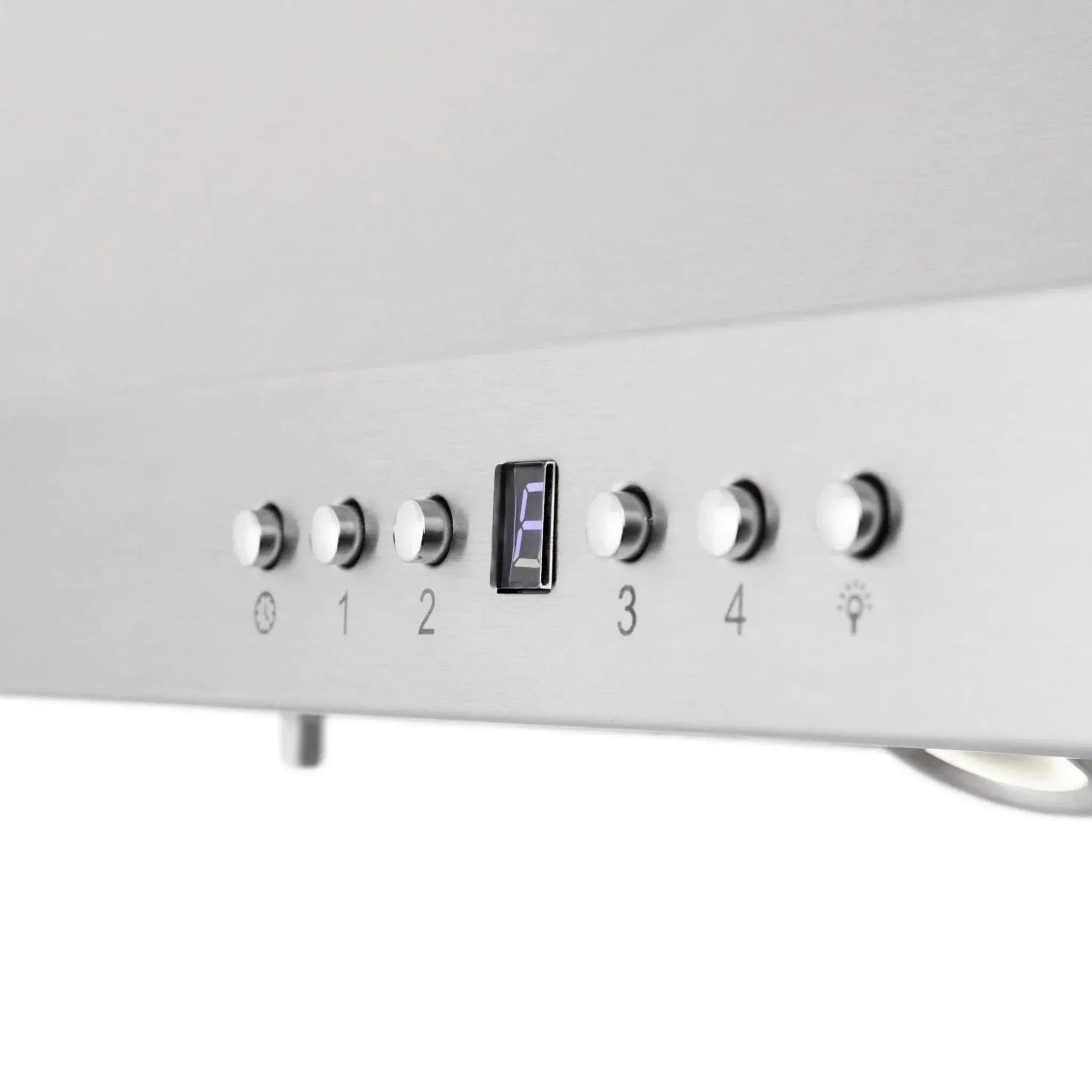 ZLINE Ducted Vent Island Mount Range Hood in Stainless Steel with Built-in ZLINE CrownSound Bluetooth Speakers GL1iCRN-BT-36 by Farmhouse Kitchen and Bath