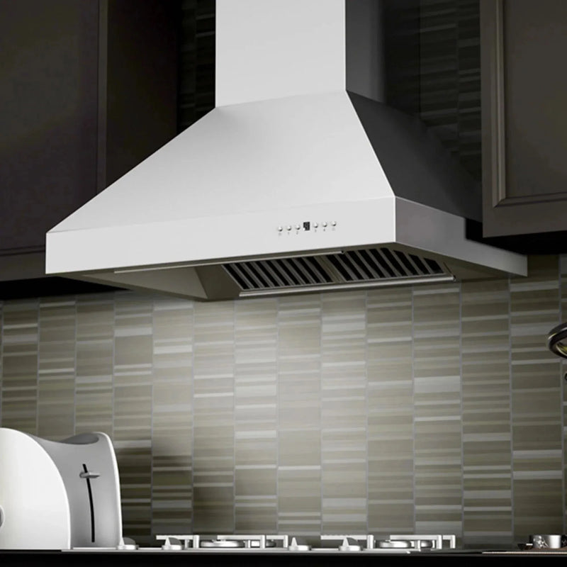 ZLINE Ducted Wall Mount Range Hood in Outdoor Approved Stainless Steel 697-304-36 by Farmhouse Kitchen and Bath