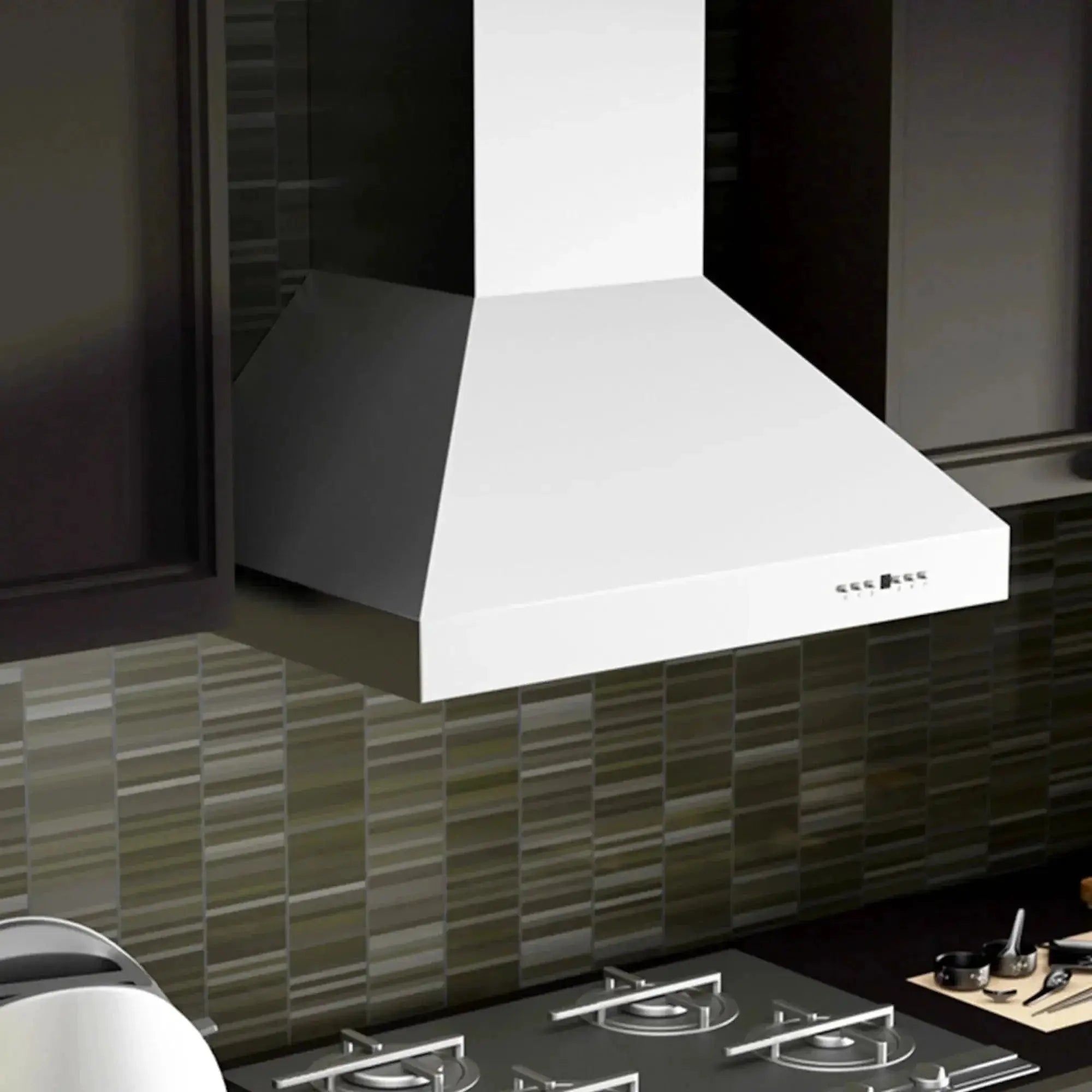 ZLINE Ducted Wall Mount Range Hood in Outdoor Approved Stainless Steel 697-304-36 by Farmhouse Kitchen and Bath