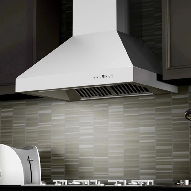 ZLINE Ducted Wall Mount Range Hood in Outdoor Approved Stainless Steel 697-304-42 by Farmhouse Kitchen and Bath