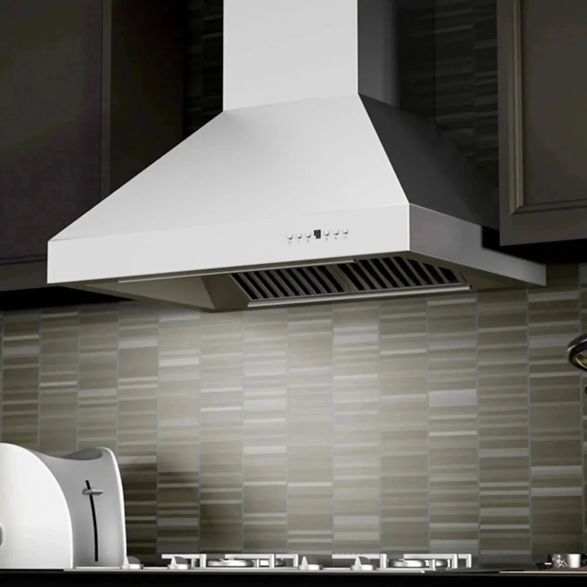 ZLINE Ducted Wall Mount Range Hood in Outdoor Approved Stainless Steel 697-304-48 by Farmhouse Kitchen and Bath