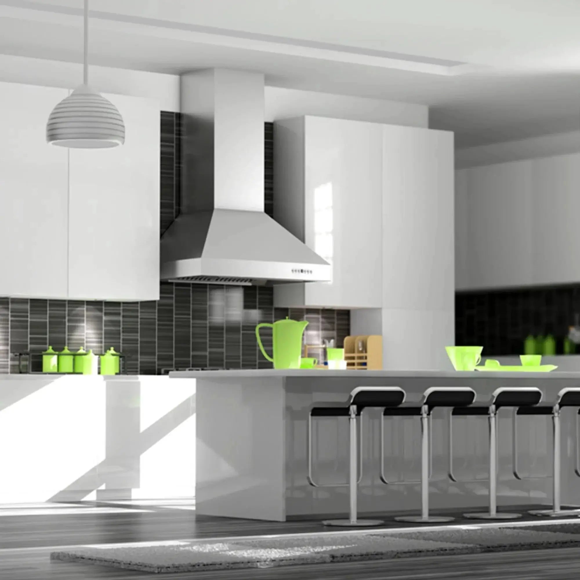 ZLINE Ducted Wall Mount Range Hood in Outdoor Approved Stainless Steel 697-304-60 by Farmhouse Kitchen and Bath