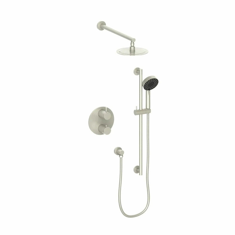 ZLINE Emerald Bay Thermostatic Shower System EMBY-SHS-T2-BN by Farmhouse Kitchen and Bath