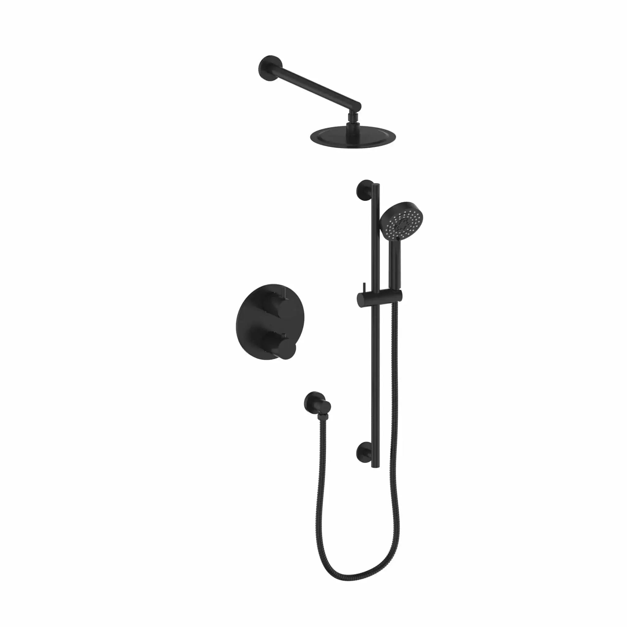ZLINE Emerald Bay Thermostatic Shower System EMBY-SHS-T2-MB by Farmhouse Kitchen and Bath